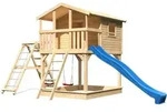 Akubi Kinderspielhaus Kinderspielger&auml;t Benjamin inkl. Wellenrutsche und