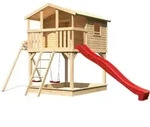Akubi Kinderspielhaus Kinderspielger&auml;t Benjamin inkl. Wellenrutsche und