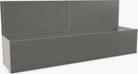 Biohort B189904, Biohort Sichtschutz f&uuml;r Hochbeet 4 m Seite, quarzgrau-metallic