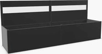 Biohort B149914, Biohort Sichtschutz mit Acrylglas-Paneel f&uuml;r Hochbeet 4 m Seite,