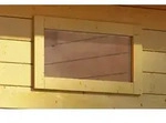 Karibu l&auml;ngliches feststehendes Fenster f&uuml;r 38 mm Wandst&auml;rken-naturbelassen