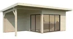 Palmako Gartenhaus Andrea 11,2 +7,9 m2 Slide Plus mit Isolierglas-Schiebet&uuml;r -...