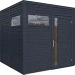 Bertilo Gartenhaus Cubus 2 - 19 mm anthrazit