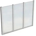 Skan Holz Seitenw&auml;nde aus Polycarbonat f&uuml;r Terrassendach (freistehend)
