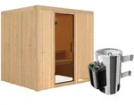 Karibu Sauna Daria - 68 mm Systemsauna - 230 Volt Plug & Play-3,6 kW Plug&Play...