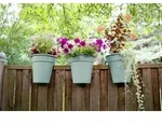 KHW Flowerclip, 3er Set, mintgr&uuml;n