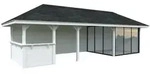 Palmako Pavillon Bianca 24,9 m2 Set 515 Slide Plus mit Isolierglas-Schiebet&uuml;ren