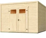 Weka Design-Gartenhaus Batu - 28 mm - Modern Storage 300 x 300 cm (Batu 3)