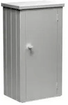 Biohort Terrassenschrank Julia B 77 x T 57 x H 140 cm (Gr&ouml;&szlig;e M) silber-metallic