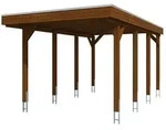 Skan Holz Friesland - Flachdach Carport aus Nadelholz Breite 320 cm 320 x 555 cm