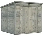 Palmako Ger&auml;tehaus Elias 4,9 m2 - 16 mm grau tauchgrundiert