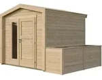 Weka Mehrzweck-Gartenhaus Killarney - 19/28 mm 250 x 250 cm - 28 mm (Gr. 2)...