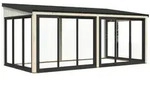 Palmako Glashaus Lumi 16,2 m2 (Wintergartenanbau) - Slide transparent tauchgrundiert