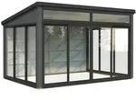 Palmako Glashaus Saga 11,6 m2 Slide (Wintergartenanbau inkl. R&uuml;ckwand)...