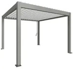 Biohort Pergola B 367,5 x T 367,5 x H 255 cm (Gr. 3,5x3,5) Rahmen: quarzgrau-metallic