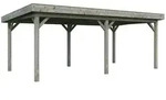 Palmako Carport/Pavillon Connect Lenna 16,6 m2- grau tauchgrundiert