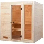 Weka Sauna Valida Gr. 2 mit Glast&uuml;r + Fenster - Massivholzsauna 38 mm 5,4 kW