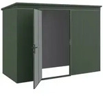 Weka Metall-Ger&auml;tehaus Gary Gr. 7 (286 x 136 cm) gr&uuml;n (RAL 6020)