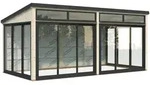 Palmako Glashaus Saga 16,2 m2 Slide (Wintergartenanbau inkl. R&uuml;ckwand)...