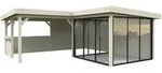 Palmako Gartenhaus Connect Lenna 24,9 m2 Set 710 Slide Plus mit