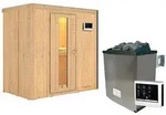 Karibu Sauna Variado mit Fronteinstieg 68 mm - 9 kW Ofen inkl. Steuerger&auml;t-