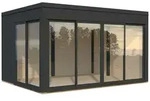 Palmako Gartenhaus Serena 12,6 m2 Set 1 Slide - 44 mm anthrazit lackiert