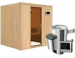 Karibu Sauna Daria - 68 mm Systemsauna - 230 Volt Plug & Play-3,6 kW Plug&Play Ofen