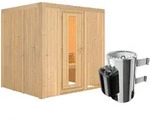 Karibu Sauna Daria - 68 mm Systemsauna - 230 Volt Plug & Play-3,6 kW Plug&Play...