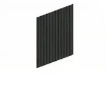 Skan Holz Carport Seitenwand - Deckelschalung Seitenwand: 230 x 330 cm anthrazit