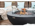 Gardenforma Gas Feuerstelle Lunar in dunkler Betonoptik