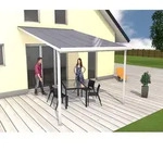 Gutta Terrassendachsystem 4,06 m Dachtiefe, Typ D wei&szlig;