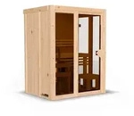 Karibu Sauna Irava 1 - 68 mm Systemsauna - 230 Volt Plug & Play Bronzierte