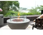Gardenforma Gas Feuerstelle Roca in grauer Betonoptik