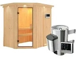 Karibu Sauna Saja - 68 mm Systemsauna - 230 Volt Plug & Play-3,6 kW Plug&Play...