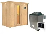 Karibu Sauna Variado mit Fronteinstieg 68 mm - 9 kW Ofen inkl. Steuerger&auml;t-
