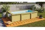 Karibu Triton - 305 x 182 cm - kdi inkl. gratis Sandfilteranlage &...