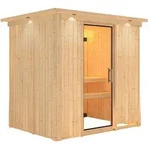 Karibu Sauna Fanja - 68 mm Systemsauna - 230 Volt Plug & Play-Ohne Ofen-Inkl.