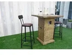 Gardenforma Gas Feuerstelle Rova Bar in Holzoptik