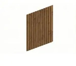 Skan Holz Carport Seitenwand - Deckelschalung Seitenwand: 230 x 330 cm nussbaum