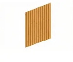Skan Holz Carport Seitenwand - Deckelschalung Seitenwand: 230 x 330 cm eiche hell