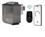 Karibu 9 kW Bio-Kombiofen anthrazit inkl. Huum WLAN Steuerger&auml;t mit...