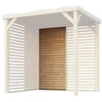 Karibu Seitenwand halbe Breite f&uuml;r Pavillon Cubeco