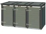 Weka Killarney M&uuml;lltonnenbox graugr&uuml;n/anthrazit Gr. 1 & 2 - 3er M&uuml;lltonnenbox