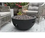 Gardenforma Gas Feuerstelle Jefferson Beton-Optik schwarz
