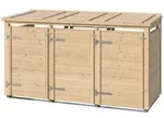 Weka Killarney M&uuml;lltonnenbox naturbelassen Gr. 1 & 2 - 3er M&uuml;lltonnenbox