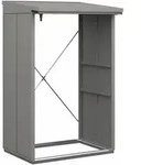 H&ouml;rmann Kaminholzregal Berry B 123 x T 103 cm (KHR Typ 1), Motiv Modern (mit...