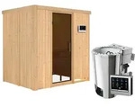 Karibu Sauna Fanja - 68 mm Systemsauna - 230 Volt Plug & Play-3,6kW Plug&Play