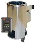 Weka Saunaofen-Set 1 inkl. 3,6 kW Ofen rund, Saunasteine, Steuerger&auml;t