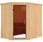 Karibu Sauna Saja - 68 mm Systemsauna - 230 Volt Plug & Play-Ohne Ofen-Ohne