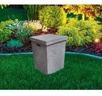Gardenforma Abdeckung eckig f&uuml;r Gasflaschen, Beton-Optik grau Faser-Beton,...